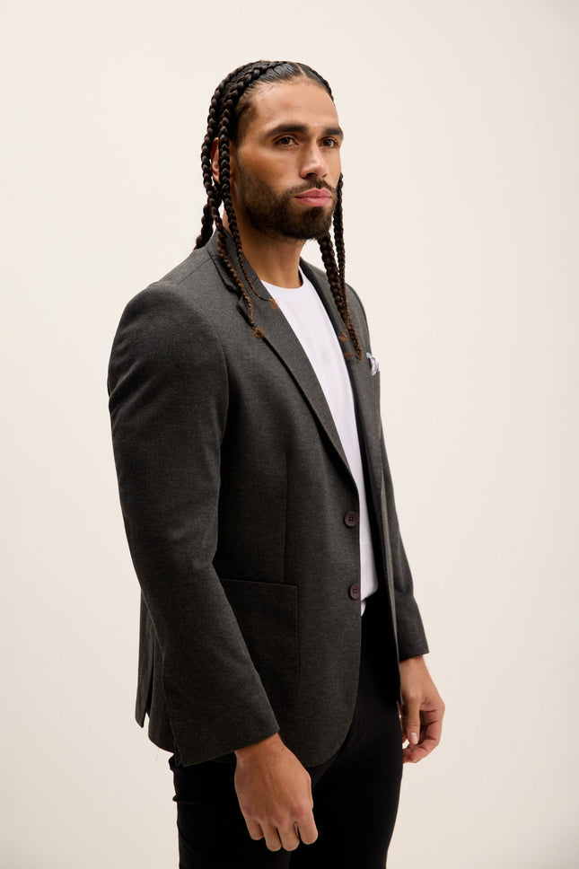 Men's Classic Fit Jetsetter Blazer - Anthracite | Ron Tomson