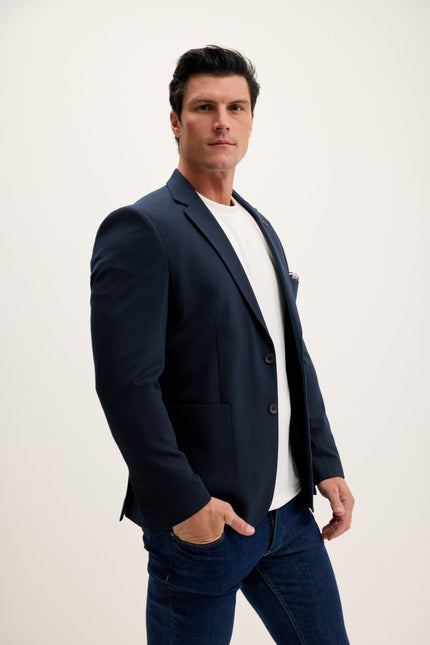 Men's Classic Fit Jetsetter Blazer - Navy | Ron Tomson