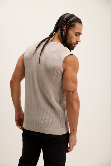 Men's Mesh Tank Top - Grey | Ron Tomson