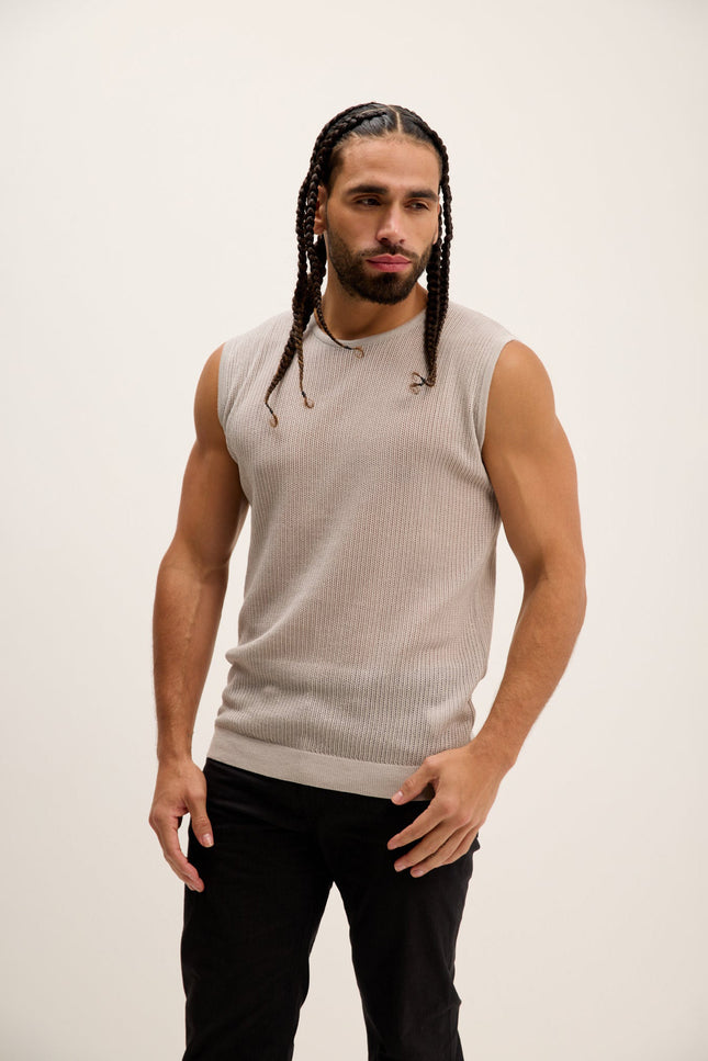Mesh Tank Top - Grey