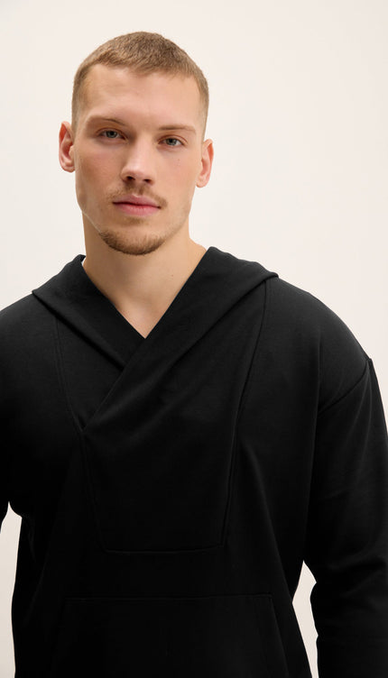 Hooded Sweater - Black
