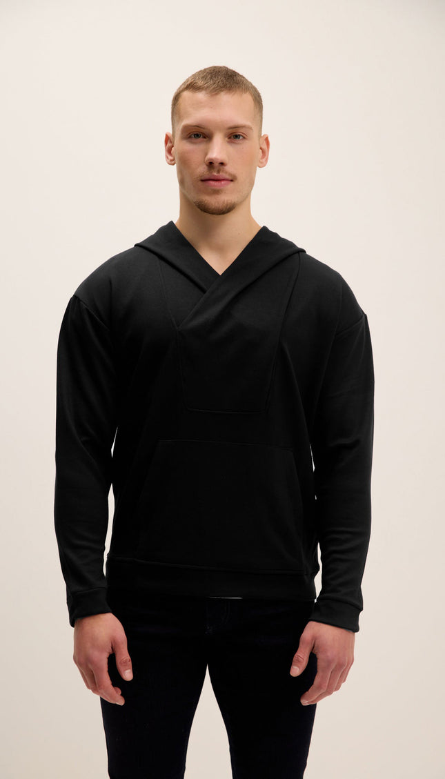 Hooded Sweater - Black