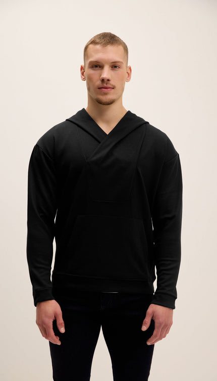 Hooded Sweater - Black