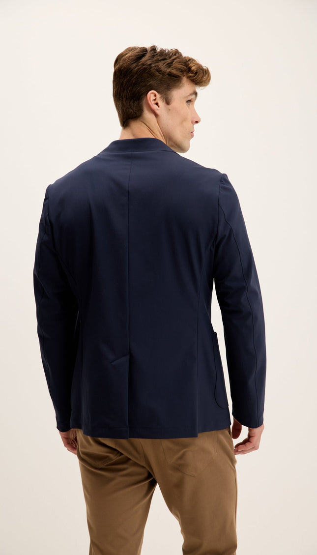 Wrinkle-Free Travel Blazer - Navy