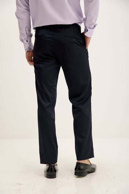 Men's Tailored Tuxedo Pants - Dark Navy | Ron Tomson