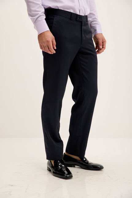 Men's Tailored Tuxedo Pants - Dark Navy | Ron Tomson
