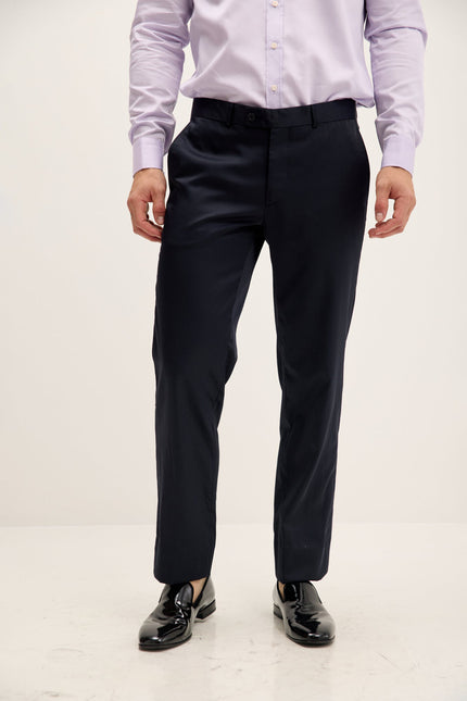 Men's Tailored Tuxedo Pants - Dark Navy | Ron Tomson