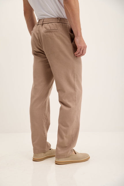 Men's Relaxed Cotton Drawstring Pants - Vizon | Ron Tomson