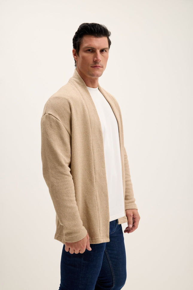 Men's Open-Front Cardigan - Vizon | Ron Tomson