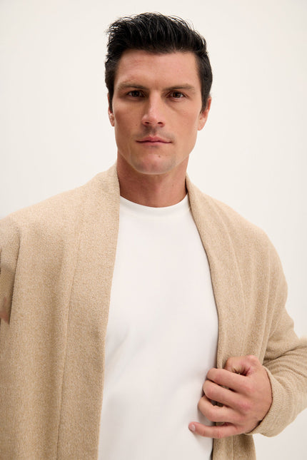 Men's Open-Front Cardigan - Vizon | Ron Tomson