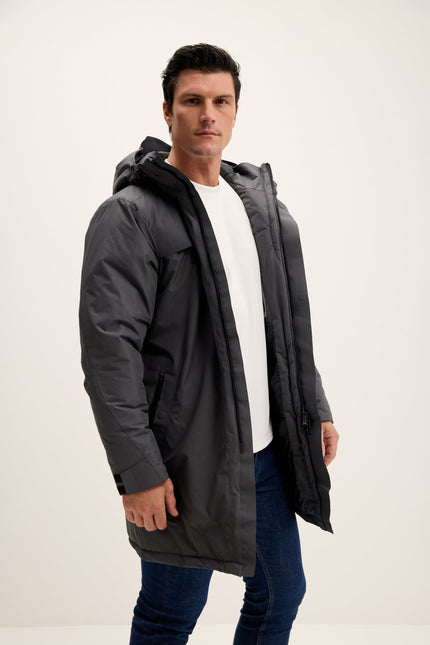Men's Waterproof Parka - Dark Anthracite | Ron Tomson