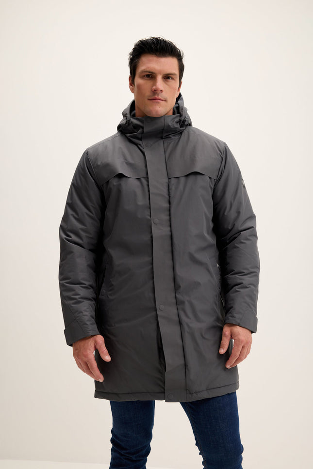 Men's Waterproof Parka - Dark Anthracite | Ron Tomson