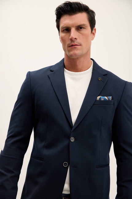Men's Classic Fit Blazer - Navy | Ron Tomson