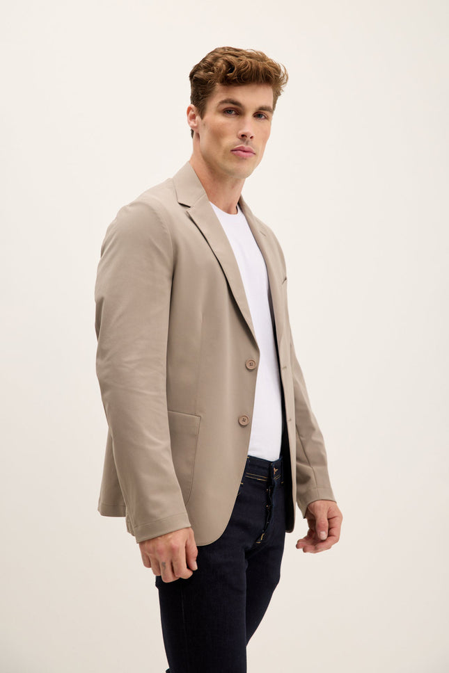 Men's Single-Breasted Notch Lapel Blazer - Vizon | Ron Tomson
