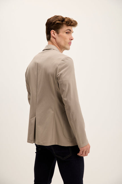Men's Single-Breasted Notch Lapel Blazer - Vizon | Ron Tomson