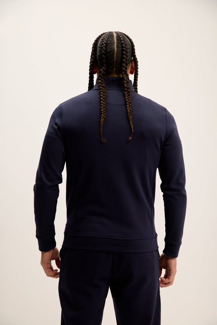 Men's Double Zip Track Jacket - Navy | Ron Tomson