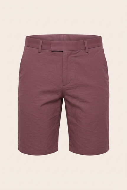 Fitted Shorts - Burgundy - Ron Tomson