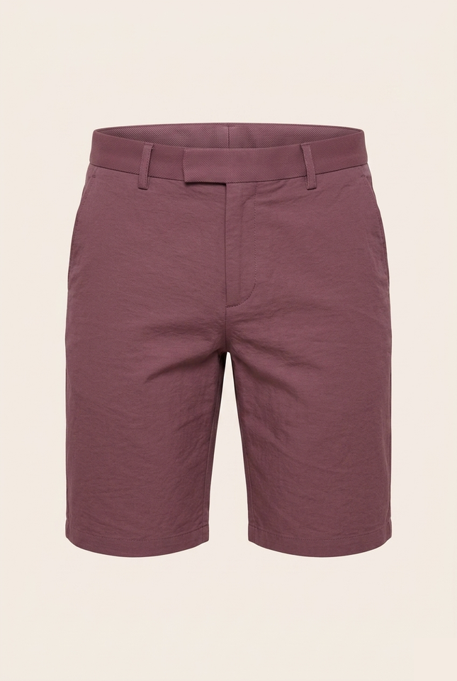 Fitted Shorts - Burgundy - Ron Tomson