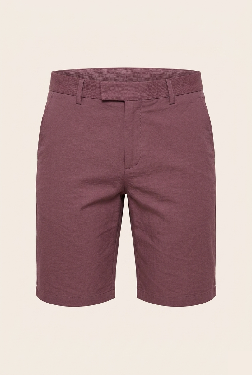 Fitted Shorts - Burgundy - Ron Tomson