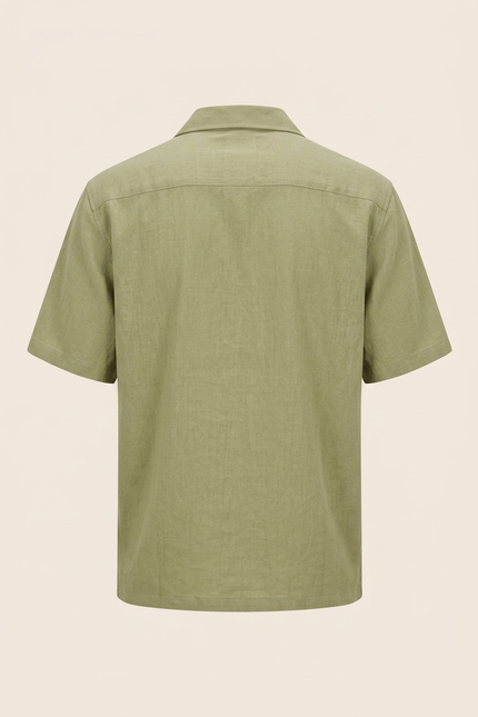 Breezy Relaxed Shirt - Green - Back - Ron Tomson
