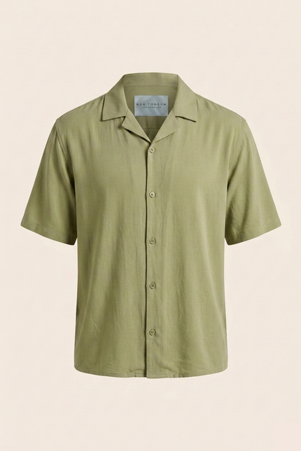 Breezy Relaxed Shirt - Green - Ron Tomson