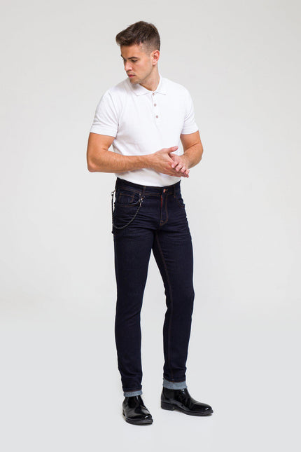 Indigo Denim Jeans - Dark Blue