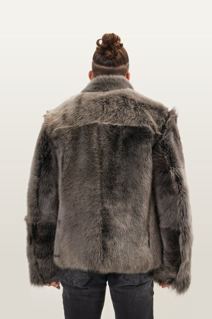 Reversible Toscana Shearling Bomber Jacket - Chocolate
