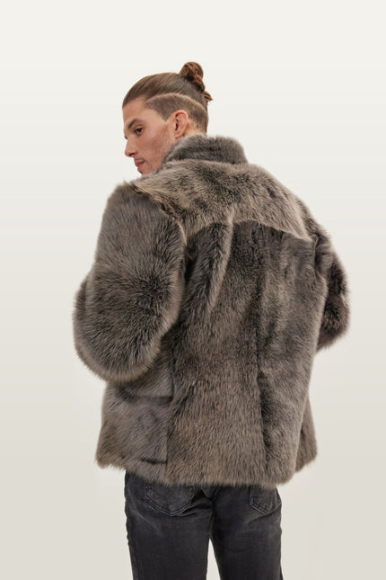 Reversible Toscana Shearling Bomber Jacket - Chocolate