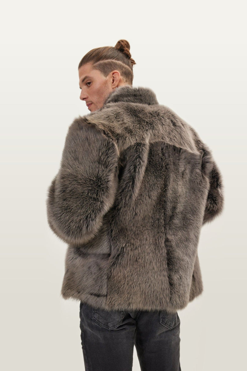 Reversible Toscana Shearling Bomber Jacket - Chocolate