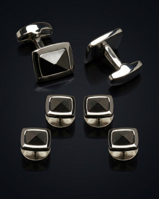 Rt Stone Encrusted Rectangular Set - set