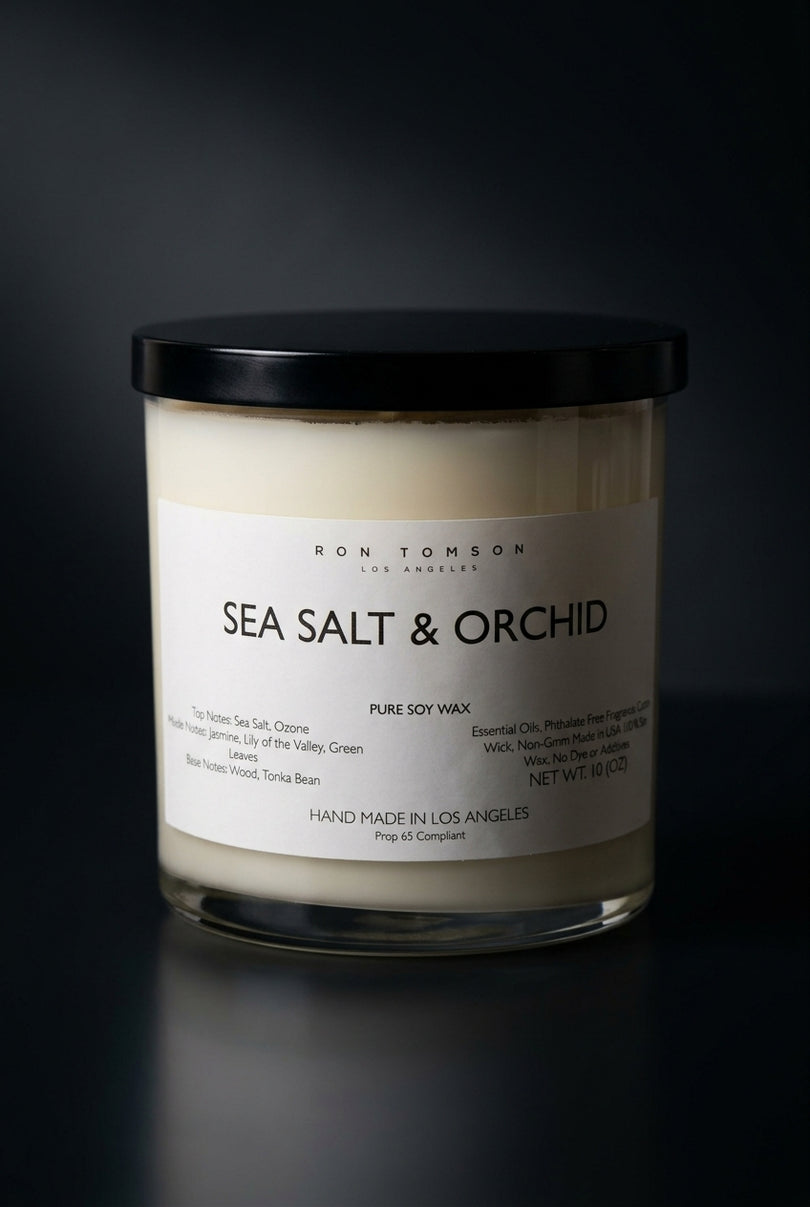 Pure Soy Wax Candle - Sea Salt & Orchid - hero
