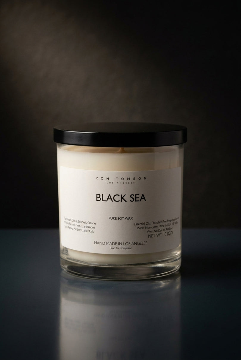 Pure Soy Wax Candle - Black Sea - hero