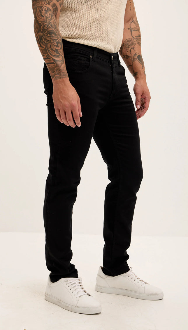 Super Soft 5-pocket Style Pants - Jet Black