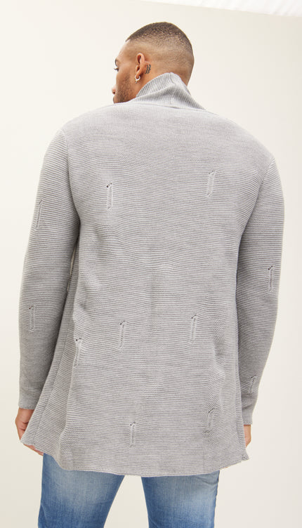 N° 6380 CHAQUETA DE PUNTO - GRIS