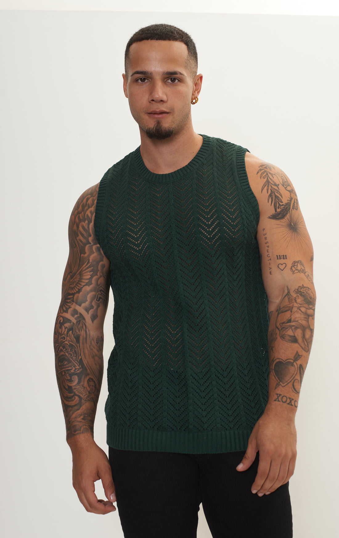 Muscle Fit Tank Top - Green