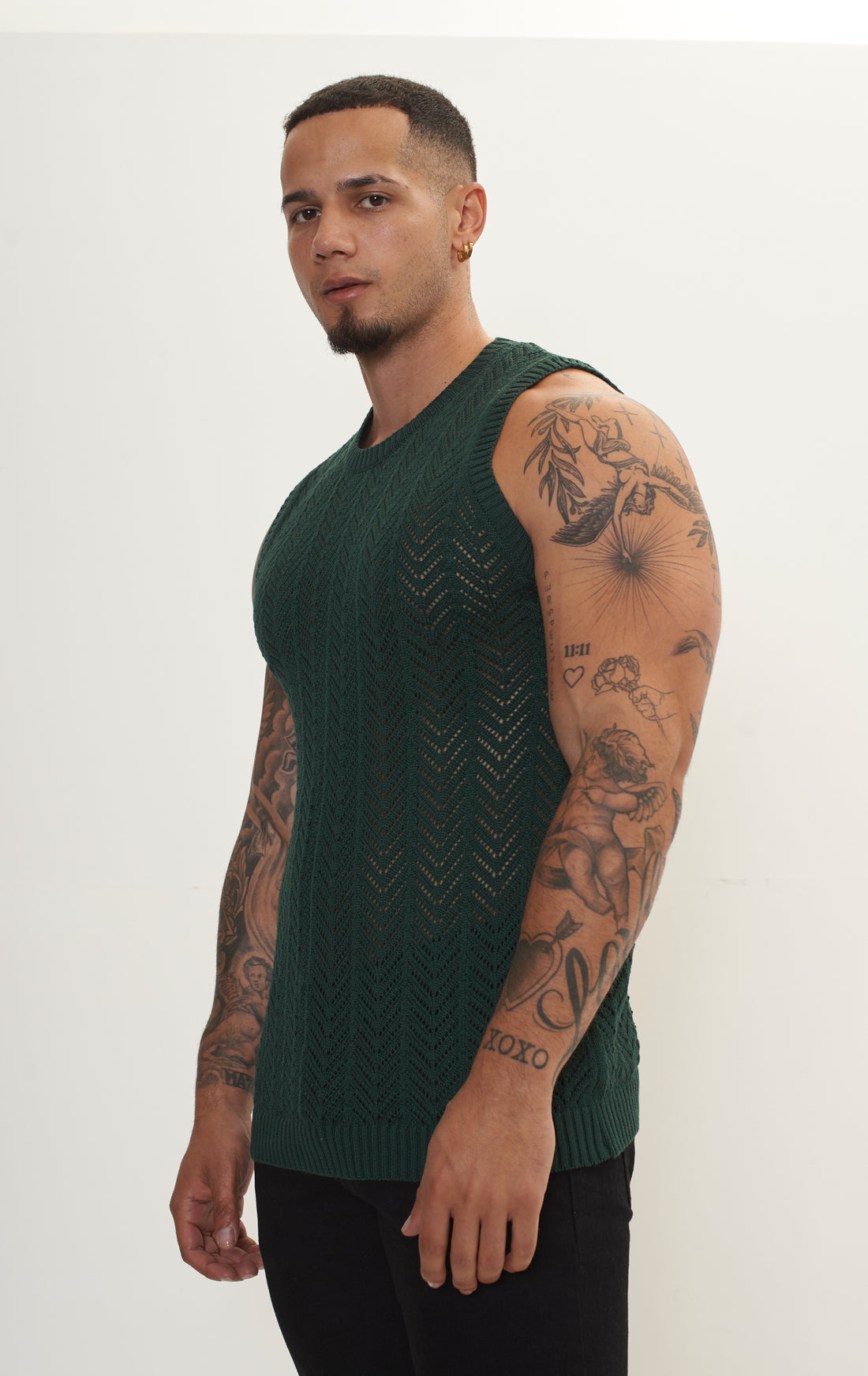 Muscle Fit Tank Top - Green