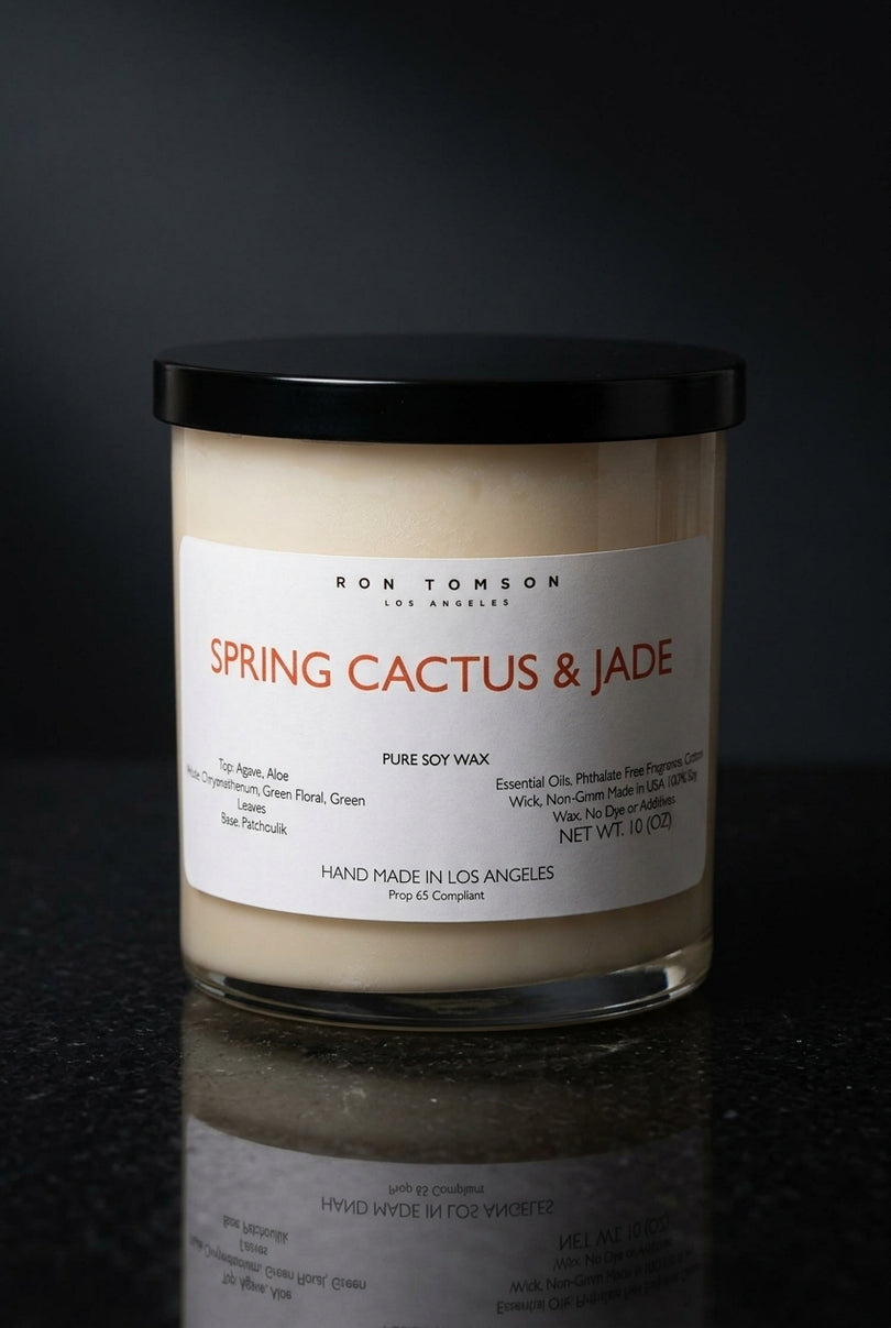Pure Soy Wax Candle - Spring Cactus & Jade - hero