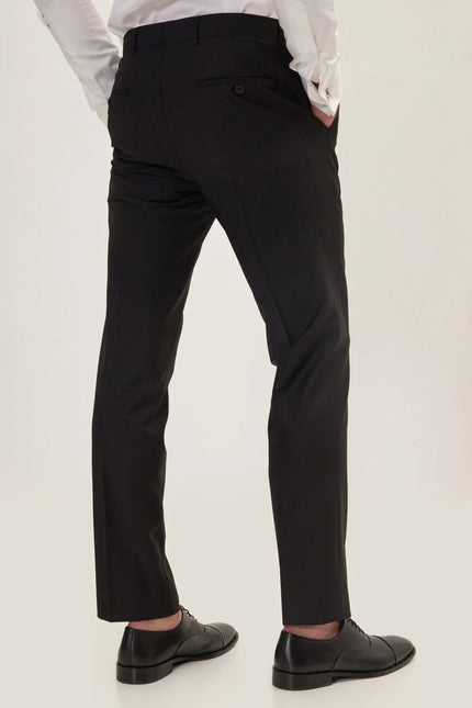 Super 120s Merino Wool Single-Breasted Suit - Jet Black