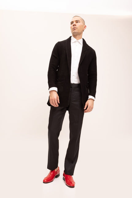 Cozy Knit Jacket - Black