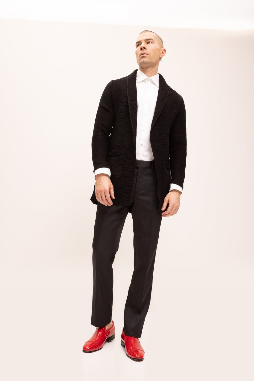 Cozy Knit Jacket - Black