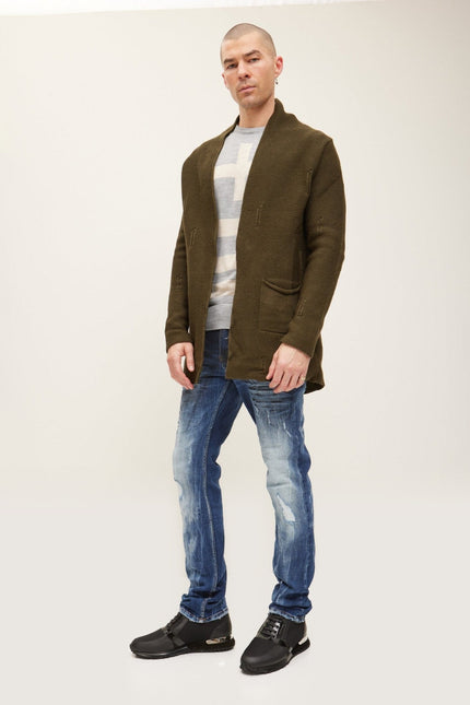 Cozy Knit Jacket - Khaki