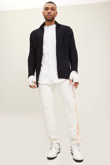 Cozy Knit Jacket - Navy