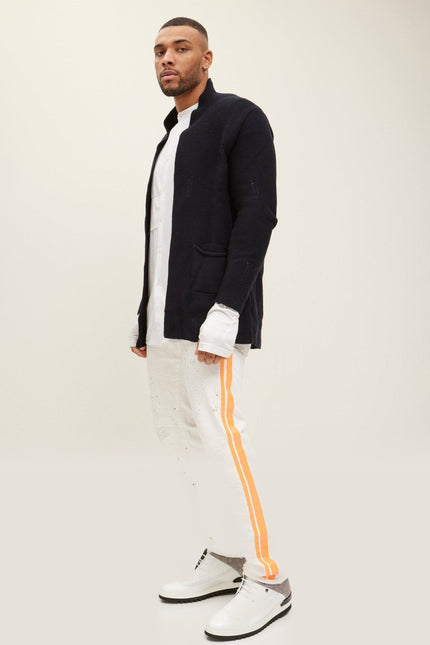 Cozy Knit Jacket - Navy