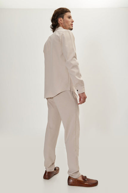 Tonal Overshirt - Stone