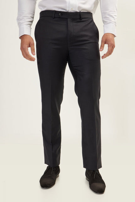 Double-Breasted Wool and Silk Tuxedo Suit - Black