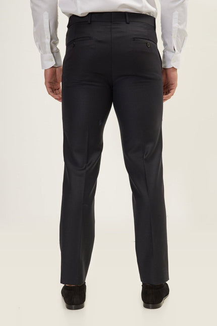 Double-Breasted Wool and Silk Tuxedo Suit - Black