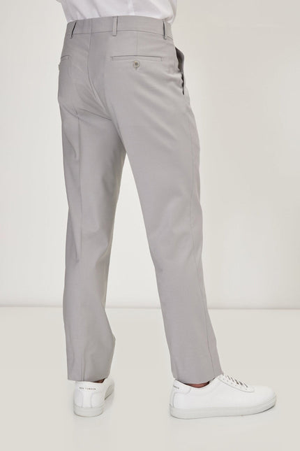 Super 120s Merino Wool Single-Breasted Suit - Smoke Grey