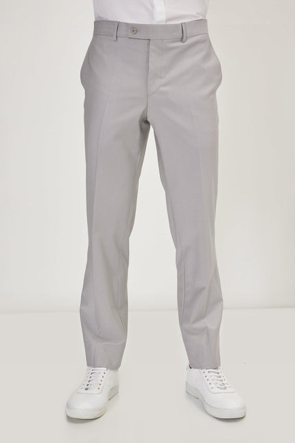 Super 120s Merino Wool Single-Breasted Suit - Smoke Grey