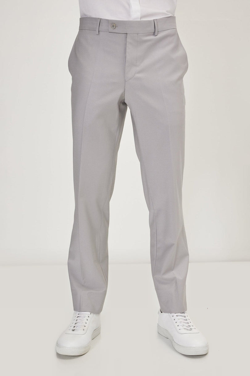 Super 120s Merino Wool Single-Breasted Suit - Smoke Grey