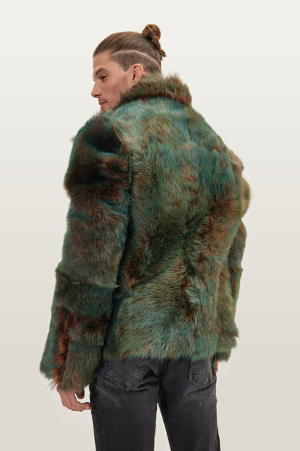 Reversible Toscana Shearling Bomber Jacket - Dark Brown